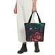 thumbnail image 5 of Balery Red And Green Carnation Bolsa de Hombro con Diseño, Bolsa Grande y Duradera, Bolsa Versátil para Compras, 5 of 6