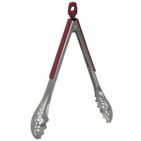 Farberware Straining Tongs, Red