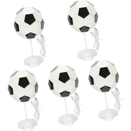 

LANGM Decor Lamp Ball Soccer Lamps Lights Toys Reading Idea Fan Bedroom Girls Household Night Children Bedside Adorable Kids Design Nightlight Boys Battery Football