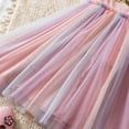 thumbnail image 6 of XFHLMJFF Child Girls Dress Tulle Party Flowers Prints Sleeveless O-Neck Colorful Mesh Princess Chic Sundress, 6 of 8