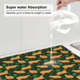 thumbnail image 3 of Dish Drying Mat, Vegetation Capybara Highly Absorbent Drying Matt Kitchen Counter, Dish Mat Drying Pad Dishes Drainer Mats for Kitchen Counter or Sink, 16 x 18 inch, 3 of 6
