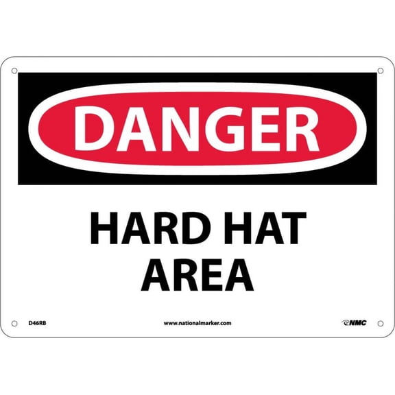 DANGER HARD HAT AREA SIGN