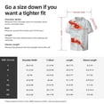 thumbnail image 5 of Fotbe Koi Fish Corals,Spring Summer Camisa Estampada de Manga Corta para Hombre, Casual de Verano, Estilo Playero, Sin Arrugas-Large, 5 of 5