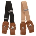 thumbnail image 1 of SEWACC 2Pack Adjustable Waist Belt for Children in Black Fabric Simple Design, 1 of 8