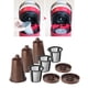 thumbnail image 5 of 3 cápsulas K reutilizables, fáciles de usar, rellenables, filtros de café individuales, taza reutilizable marrón, 5 of 9