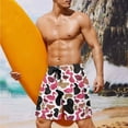 thumbnail image 2 of XYZCANDO Duck Camo Pink Couple Matching Beachwear Set Swim Trunks & Two Piece Tummy Control Bikini Matching Outfit for Honeymoon Beach Vacation Pool Party Summer His and Hers Swimwear Set, 2 of 6