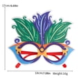thumbnail image 3 of Maytalsory DIY Plume Eyeglasses Frame Carnival Funny Ball Party Favors Eyewear Blue green 1Set, 3 of 6