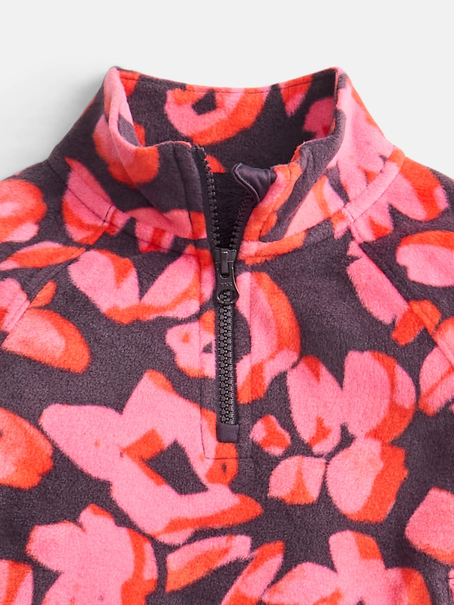 Athletic Works Girl's Microfleece Half Zip Pullover Sweatshirt, Sizes 4-18