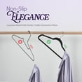 thumbnail image 3 of Beddora Black Velvet Hangers, 80 pack – Adult Unisex Slim Non-Slip Clothes Hangers with 360° Rotating Hook, Durable Space-Saving Coat & Pant Hangers, 3 of 7