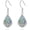 Abalone Lotus, variant on Filigree Earrings 925 Sterling Silver Vintage Dangle Drop Leverback Earrings with March Birthstone Bohemian Filigree Jewelry Gifts for Women