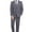 Grey, variant on P&L Men's Suits Classic Fit 2 Piece Business Blazer & Pleated Pants