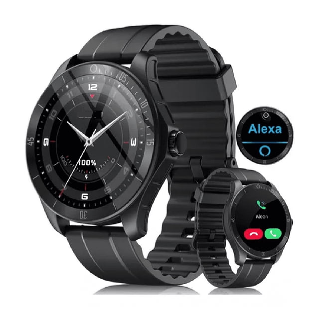 Smartwatch Hombre Reloj Inteligente Bluetooth Llamadas Alexa negro