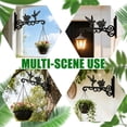 thumbnail image 3 of urorentea 4 Pack Hanging Plant Brackets, 10 inch Wall Hooks Metal Plant Hangers for Indoor & Outdoor, Heavy Duty Plant Hooks for Hanging Plants, Bird Feeder, Wind Chime, Lantern, 3 of 7