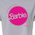 thumbnail image 3 of Barbie The Movie - Mattel Barbie Burst - Juniors Cropped Cotton Blend T-Shirt, 3 of 5