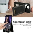 thumbnail image 4 of Feishell Wallet Case for iPhone 13, [RFID Blocking] Credit Card Holder Back Magnetic Buckle Luxury Premium PU Leather Purse Flip Kickstand Shockproof Cover For iPhone 13, Black, 4 of 8