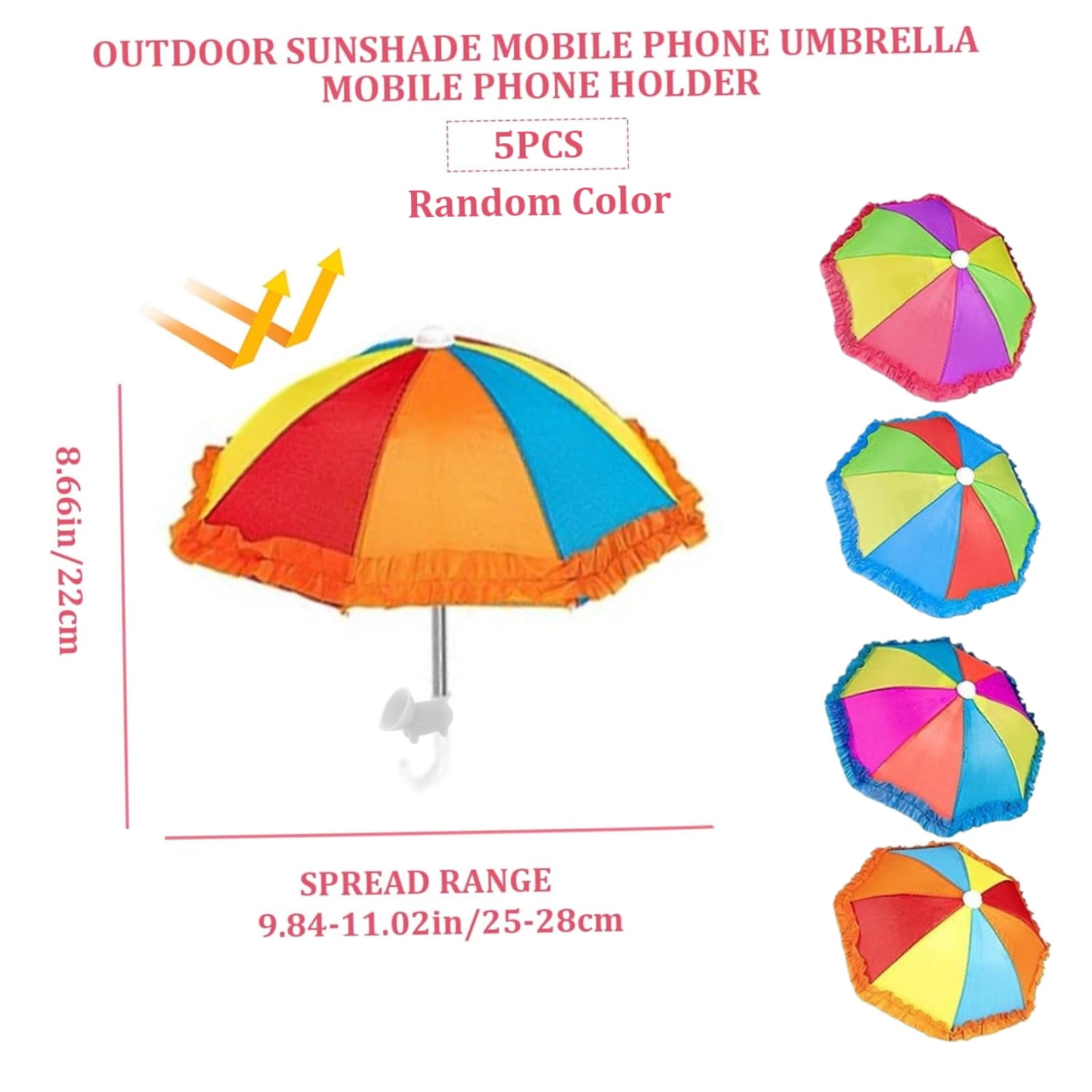 EGNMCR Phone Umbrella Suction Cup Stand Universal Phone Stand With Umbrella For Phone Suitable For Outdoor Mobile Phones To Sun And Rain sun protection tent