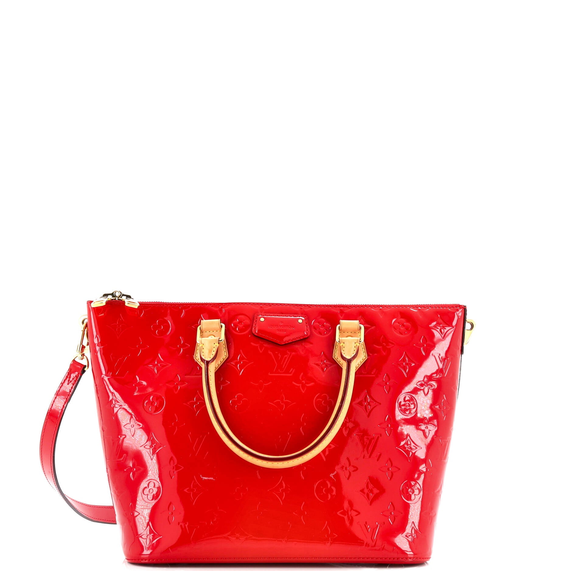 Pre-Owned Louis Vuitton Montebello Handbag Monogram Vernis MM By Rebag