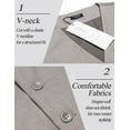 thumbnail image 4 of COOFANDY Men's Suit Vest Slim Fit Business Formal Waistcoat Casual Dress Vest, 4 of 6