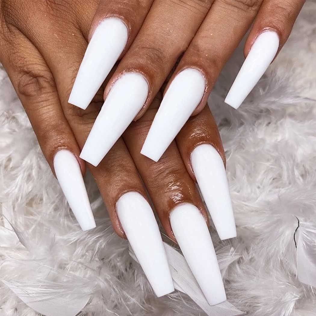 Glamnetic Purpsicle and So Classy French Tip Bundle | Glossy Short Coffin  Nails with Salon UV