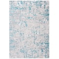 thumbnail image 3 of SAFAVIEH Amelia Jimmy Dot-Print Area Rug, Gray/Turquoise, 5'5" x 7'7", 3 of 11