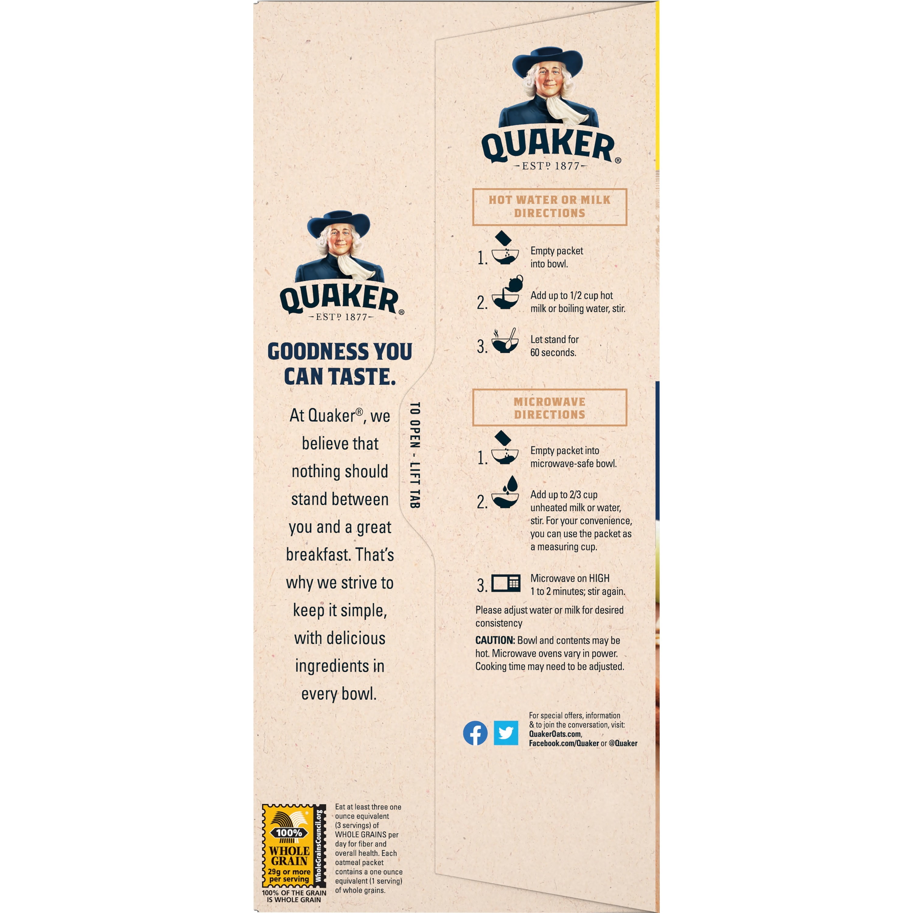 (8 pack) Quaker Instant Oatmeal, Flavor Variety Value Pack, 20 Packets (8 Apples & Cinnamon, 8 Maple & Brown Sugar, 4 Cinnamon Spice)