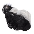thumbnail image 4 of Peluca blanca y negra, peluca rizada ondulada para mujeres, peluca ondulada para niñas, peluca rizada ondulada, uso conveniente, 4 of 5
