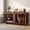 54" Rust Brown, variant on EDX 54" Double Dog Crate Furniture for 2 Dogs,Heavy Duty Dog Kennel Furniture with Divider,Indoor Pet House End Table TV Stand with Extra Large Double Door,Rust