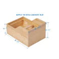 thumbnail image 4 of COUVER CabinetRTA Bottom Mount Soft Close Sliding Pull-Out Trash Can Wooden Drawer for Kitchen Cabinet (Without Trash Bins), 4 of 8
