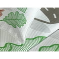 thumbnail image 4 of Ambesonne Hedgehog Quilted Bedspread Set 3 Pcs, Colorful Animal Food, King Size, Multicolor, 4 of 5