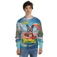 thumbnail image 4 of Hello Summer Boston Terrier Pool Day on Watermelon Float All Over Print 3D Sweatshirt Unisex Merch Gentleman Dog Lover Gifts - 13008, 4 of 6
