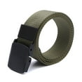 thumbnail image 1 of Youkk Men Boys Canvas Breathable Tactical Waist Belt with Plastic Buckle Solid Waist Strap Belts Rescue Rope Band, 1 of 9