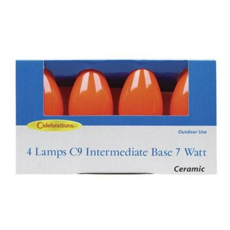 

Celebrations Celebrations UTTULE11 C9 Replacement Bulbs 7 W Ceramic Orange