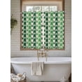 thumbnail image 4 of St. Patrick's Day Living Room Curtains 2 Panel, Green Shamrock Irish Lucky Leaves Cafe Window Treatment, Farmhouse Bedroom Bathroom Kitchen Curtains Drapes 104"x45", 4 of 6