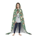 thumbnail image 3 of Honeii Mushrooms And Rainbows Print Poncho Cape, Cloak Coat, Snuggly Hooded Wearable Blanket, Hooded Cape For Teenagers,Halloween Costumes-Large, 3 of 7