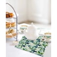 thumbnail image 4 of Blueberry Botanical Kitchen Dish Towels for Drying Dishes Set of 3, Green Spring Leaves Branches Waffle Weave Microfiber Hand Tea Bathroom Towels Quick Dry & Absorbent Towel 12x12, 4 of 7