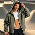thumbnail image 4 of KyCheLot Mens Jackets Zip up Windbreaker Hooded with Pockets Loose Casual Outdoor Running Coat, 4 of 9