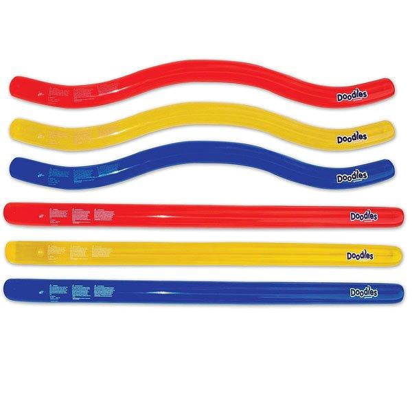 Swimline Doodles Inflatable Pool Noodle Float, 6 Count