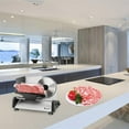 thumbnail image 3 of Commercial Meat Slicer, 10 inch Electric Food Slicer, 150W Frozen Meat Deli Slicer, Premium Chromium-plated Steel Blade Semi-Auto Meat Slicer For Commercial and Home use, 3 of 10