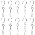 thumbnail image 2 of Hook Clips, Hook Clip Hooks With Clips Hanging Clips Hook, Hook With Clip Iron Bezels For Bird Feeders Party Lights Wind Chimes 10pcs, 2 of 8