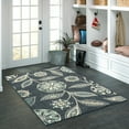 thumbnail image 3 of Maples Rugs Reggie Bohemian Floral Blue Non Slip Indoor Area Rug, 3'4 x 5', 3 of 7