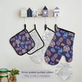 thumbnail image 5 of Tiger Face and Pineapple 5 Pcs Kitchen Set Heat Resistant Oven Mitts and Non-Slip Pot Holders with Adjustable Cooking Apron, 5 of 6