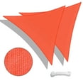 thumbnail image 3 of Yescom 2 Pack 20 Ft 97% UV Block Triangle Sun Shade Sail Canopy Outdoor Patio Lawn, 3 of 9