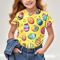 thumbnail image 4 of YABCSAZ Easter Shirt for Toddler Boy Girl Summer Casual Loose T Shirts Crewneck Short Sleeve Bunny Outfits Kids Digger Eggs Hunt Tops Cotton Tee Top Blouses Size 11 T, 4 of 8