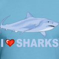 thumbnail image 3 of CafePress - I Love Sharks Fitted T Shirt - Fitted T-Shirt, Vintage Fit Soft Cotton Tee, 3 of 4