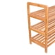 thumbnail image 3 of Zapatero independiente de 3 niveles con asas - Bambú - Madera - Armarios y entrada - Organizador - Capacidad para 9 pares de zapatos, 3 of 5