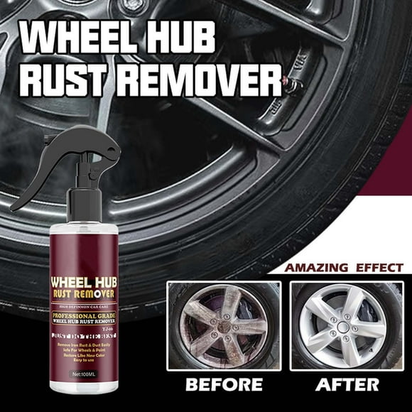 FcBaudy Car Accessories Car Wheel Hub Rust Remover Iron Powder Remover Car Paint Wash Rust Remover Iron Rust Stain Remover Cleaner 100ml Rust Remover