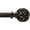 Bronze, variant on Curtain Rods 36 to 120 inches (3-10 ft), 1 Inch Diameter Adjustable Heavy Duty Curtain Rods with Decorative Openwork Carved finials for Home Decorative Curtain Rod Gold