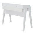 thumbnail image 6 of Convenience Concepts Newport 34.75 in. Tall Deluxe 2 Drawer Desk with Shelf, White, All Ages, 6 of 7