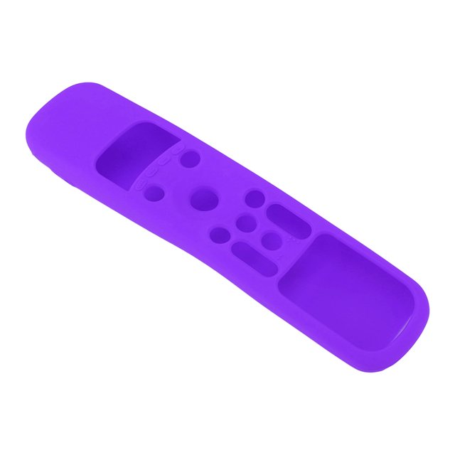 Remote Control Protective Case, Prevent Falling Silicone Precise Cutouts Remote Control Cover For Intelligent TV Purple