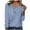 Blue-2, variant on qolati Plus Size Tops for Women 2023 Casual Ruched Button V Neck Long Sleeved Tees Shirts Loose Fit Basic Solid Color Dressy Tunic Blouse Fall Clothes